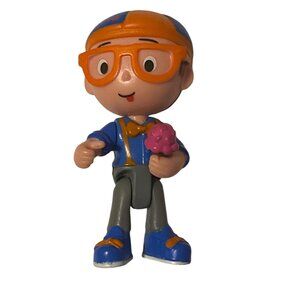 Blippi‎ Eating Ice Cream 2019 3" Kideo Figure Jazwares Bendable Poseable